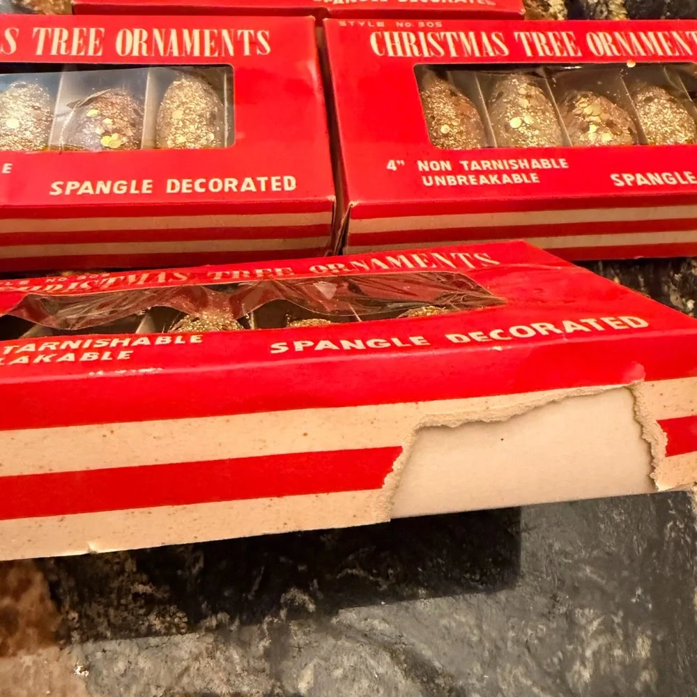 Vintage Christmas Ornaments from Spot-Lite Made in Japan 4 boxes